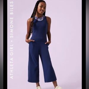 Athleta Girl x Simone Biles Navy Jumpsuit